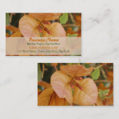 Carte de visite Orange Bougainvillea (Devant / Derrière)