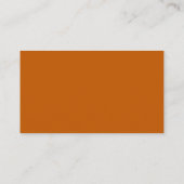 Carte de visite orange brûlé (Dos)