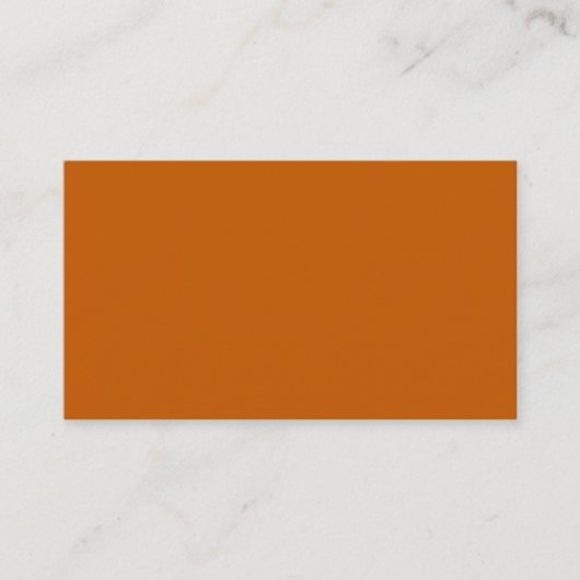 Carte de visite orange brûlé (Devant)