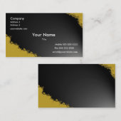 Carte de visite orange brûlé de Flourish (Devant / Derrière)