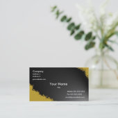 Carte de visite orange brûlé de Flourish (Debout devant)