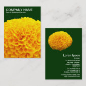 Carte De Visite Orange Chrysanthemum - Vert foncé 003300 (Devant / Derrière)