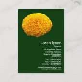 Carte De Visite Orange Chrysanthemum - Vert foncé 003300 (Dos)