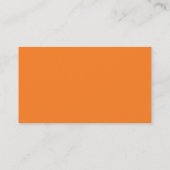 Carte de visite orange clair (Dos)