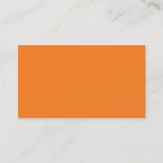 Carte de visite orange clair (Devant)