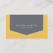 Carte De Visite Orange clair et gris moderne professionnel (Devant)