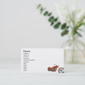 Carte De Visite Orange crui, (Debout devant)