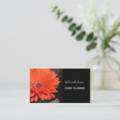 Carte De Visite Orange Daisy Flower Photo (Debout devant)