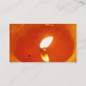 Carte de visite orange de bougie (Dos)