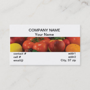 Carte De Visite orange de citron de tomate