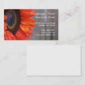 Carte de visite orange de coutume de photographie (Devant / Derrière)