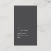 Carte De Visite Orange de Groupon (Dos)