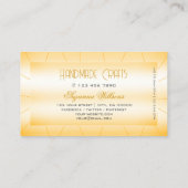 Carte De Visite Orange de Pêche moderne avec des diamants Attracti (Dos)