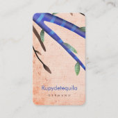 Carte De Visite Orange et bleu (Devant)