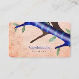 Carte De Visite Orange et bleu