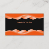 Carte de visite orange et noir (Dos)