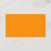 Carte De Visite Orange foncé (Devant)