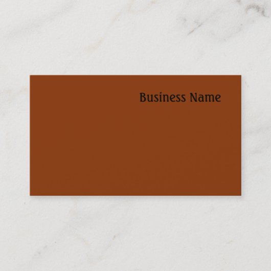 Carte De Visite orange foncé (Devant)