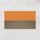 Carte De Visite Orange Fox, Vétérinaire, Service vétérinaire (Dos)