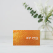 Carte de visite orange frais d'avocat de texture (Debout devant)