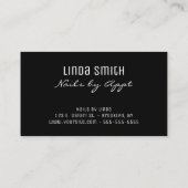 Carte De Visite Orange Gold Foil Leopard Brush Stroke (Dos)