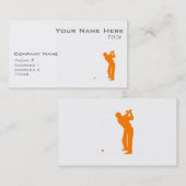 Carte De Visite Orange Golf (Devant / Derrière)