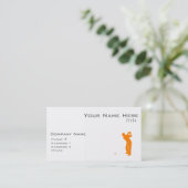 Carte De Visite Orange Golf (Debout devant)