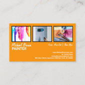 Carte De Visite Orange House intérieur peinture murale travail (Dos)