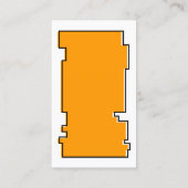 Carte De Visite orange impairRex (Dos)