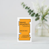 Carte De Visite orange impairRex (Debout devant)