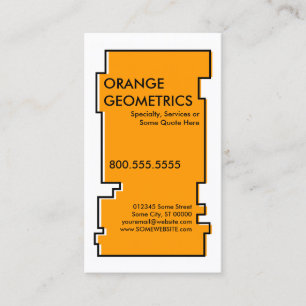 Carte De Visite orange impairRex