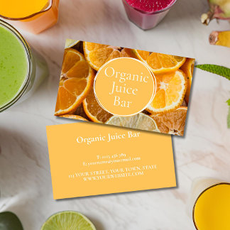 Carte De Visite Orange Juice Bar