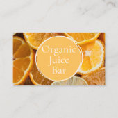Carte De Visite Orange Juice Bar (Devant)