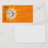 Carte de visite orange juteux (Devant / Derrière)