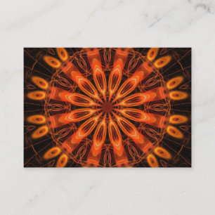 Carte De Visite Orange Kaleidoscope 02