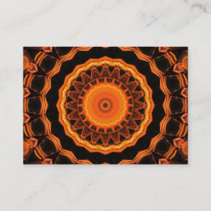Carte De Visite Orange Kaleidoscope 04