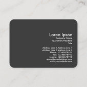 Carte De Visite Orange long printemps (Dos)