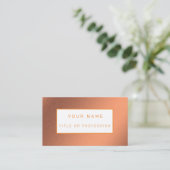 Carte De Visite Orange Luxe (Debout devant)