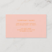 Carte De Visite Orange Luxe (Dos)