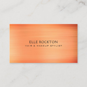Carte de visite orange minimaliste Sangria Sunset