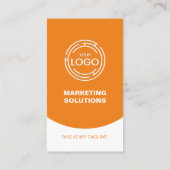 Carte De Visite Orange Modern Professional (Dos)