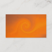 Carte De Visite Orange Moderne Plaine Simple Attractive Minimalist (Dos)