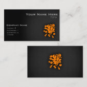 Carte De Visite Orange Paintball (Devant / Derrière)