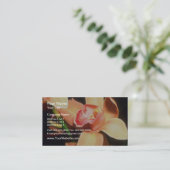 Carte De Visite Orange Peach Orchid (Debout devant)