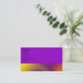 Carte De Visite orange pourpre de remous (Debout devant)