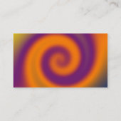 Carte De Visite orange pourpre de remous (Dos)