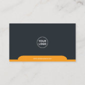 Carte De Visite Orange Professional Modern Corporate (Dos)