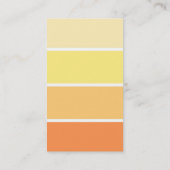 Carte De Visite Orange puce de peinture moderne monogramme appel p (Dos)