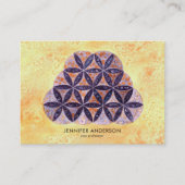 Carte De Visite Orange Purple Graine De Vie (Devant)