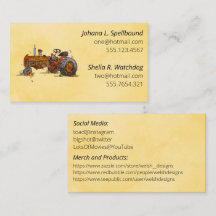 Orange Social introduction calling card-tractor
